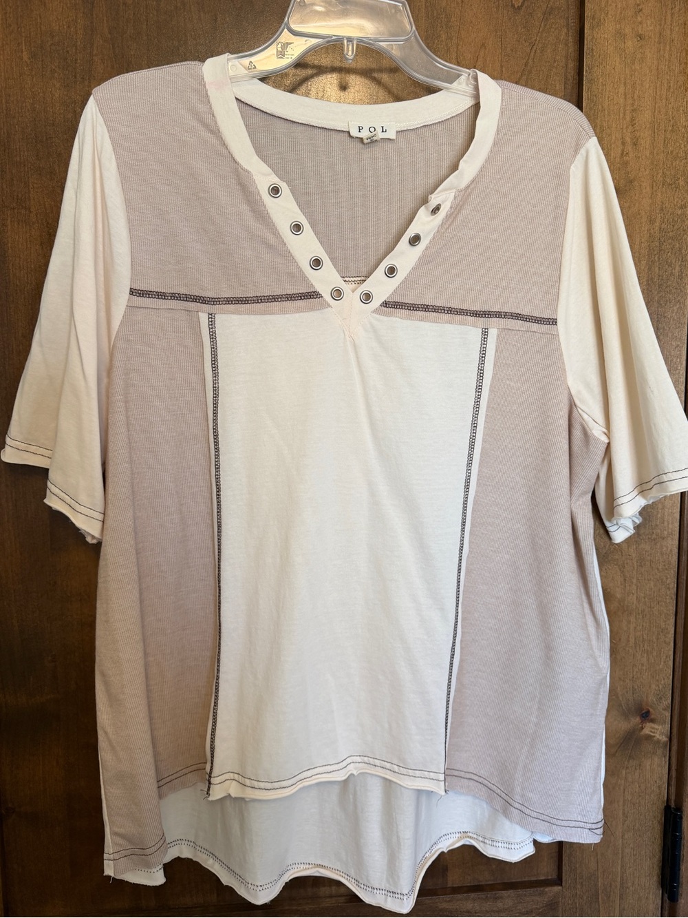 POL Mixed Texture Top - NEW - size M